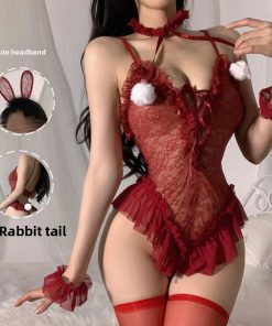 Sexy Bunny Lace Jumpsuit Costume