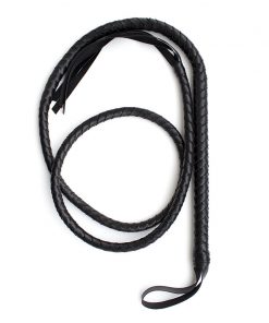 Alternative view of 1.8- Meter Long Black Braided Whip for BDSM Play