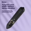 Matte Black Pocket Vibrator for Travel