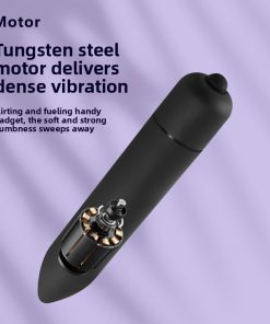 Matte Black Pocket Vibrator for Travel