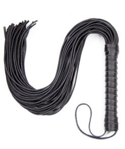 Alternative view of Leather Flogger Whip with Wrapped Handle