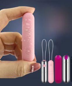 Pink Bullet Vibrator with One-Button Control