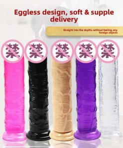 Transparent Jelly Adult Toy with Suction Cup