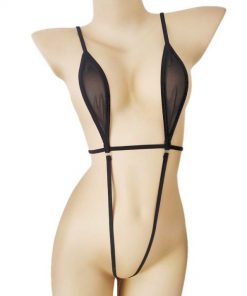 Sexy Design: Alluring one-piece lingerie set with mini bikini