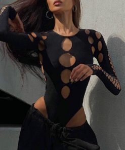 Alternative view of Sexy Cut Out Figure Hugging One Piece Lingerie