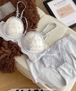 Alternative view of Sexy Lace Adjustable Push-Up Bra Set