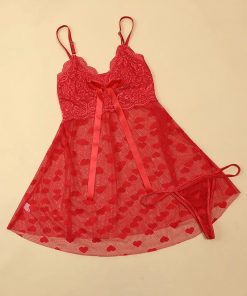 Alternative view of Women's Mesh Lingerie Pajama Set