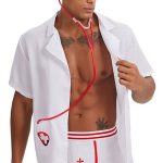 Hot Erotic White Seaman and Nurse Uniform Cosplay