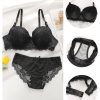 Padded Push-Up Bra Set with Matching Lace Briefs