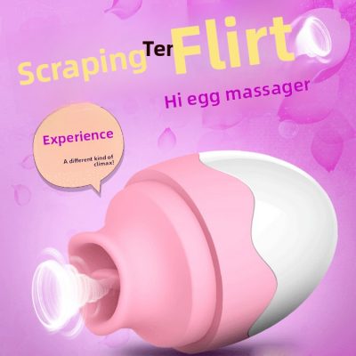 Tibehi Egg Tongue Licker Vibrating Sex Toy for Women