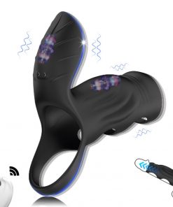 Vibrating Cock Ring, Couples Vibrator, Dual Motor Ring, Remote Control Sex Toy, Penis Ring, Clitoral Stimulator, Wireless Sex Toy, Silicone Cock Ring, Endurance Toy, Adult Novelty