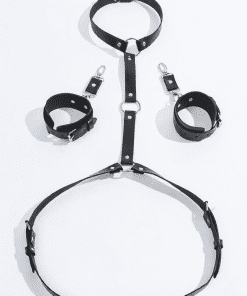 Alternative view of BDSM Restraint Kit – Adjustable Body Harness & Cuffs Set